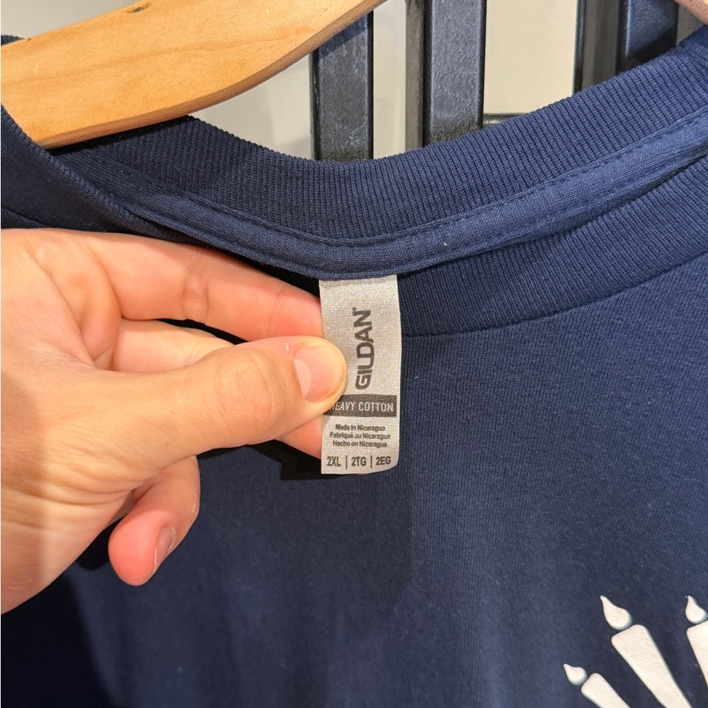 Gildan Navy Long Sleeve‎ with Spartan Design - Picture 5 of 5